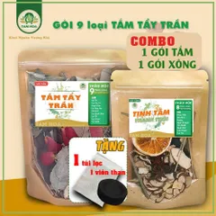 Gói Xông Tắm Tẩy Uế 9 loại Tam Hoa giúp thanh lọc cơ thể, giảm căng thẳng, làm mới sinh khí