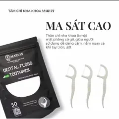 ( TÚI 50 CÁI) Tăm Chỉ Nha Khoa Marvis