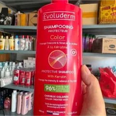 Dầu gội đầu ( xách tay pháp) không silicon Evoluderm bổ sung Karatin cho tóc uốn nhuộm 400ml 842644