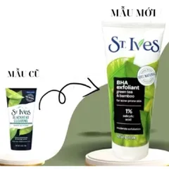 [ MẪU MỚI SẢN XUẤT 2025 ] Sữa Rửa Mặt St.Ives trà xanh Tẩy Tế Bào Chết green tea 170g