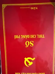 SỔ TAY SỔ THU CHI ĐẢNG PHÍ