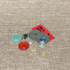 Ảnh Thật Bộ Cốt Thất Bảo - Túi Bát Bảo Để Trong Lư Hương (Linh Phẩm Phong Thuỷ)