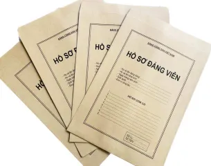 TÚI ĐỰNG HỒ SƠ ĐẢNG VIÊN - combo 10 túi(loại mỏng 100gsm)