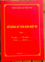 SỔ ĐĂNG KÝ VĂN BẢN MẬT ĐI