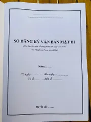 SỔ ĐĂNG KÝ VĂN BẢN MẬT ĐI