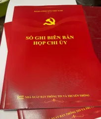 SỔ GHI BIÊN BẢN HỌP CHI UỶ-160trang