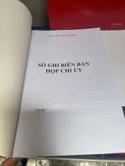 SỔ GHI BIÊN BẢN HỌP CHI UỶ-160trang