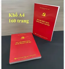 SỔ GHI BIÊN BẢN SINH HOẠT CHI BỘ ( bìa mềm 160trang) 0398-142-241