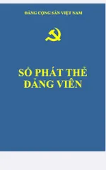 SỔ PHÁT THẺ ĐẢNG VIÊN SÁCH CHÍNH GỐC