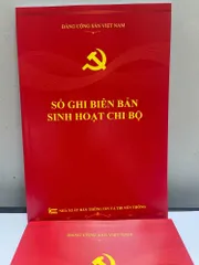 SỔ GHI BIÊN BẢN SINH HOẠT CHI BỘ ( bìa mềm 160trang) SÁCH CHÍNH GỐC