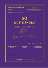 SỔ QUỸ TIỀN MẶT ( mẫu S11-H) SÁCH CHÍNH GỐC