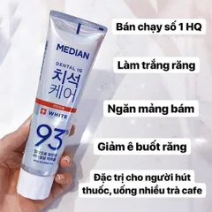 Kem đánh răng Hàn Quốc trắng răng MEDIAN DENTAL- Giúp trăng răng, hơi thở thơm mát, bí quyết ch nụ cười tự tin