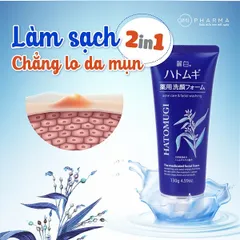Sữa rửa mặt Ý Dĩ Nhật Bản 130g ngừa mụn, trắng da, dưỡng ẩm