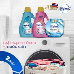 NƯỚC GIẶT HYGIENE CAN 2.8L  - vừa giặt vừa xả, giữ màu quần áo luôn tươi mới và lưu lại mùi hương nhẹ nhàng 842946