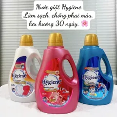 NƯỚC GIẶT HYGIENE CAN 2.8L  - vừa giặt vừa xả, giữ màu quần áo luôn tươi mới và lưu lại mùi hương nhẹ nhàng 842946