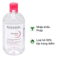 NƯỚC TẨY TRANG BIODERMA làm sạch sâu, dịu nhẹ loại bỏ bụi bẩn, dầu nhờn dành cho mọi loại da loại 500ml