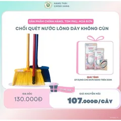 Chổi quét nước Thái Lan KHÔNG CÙN, quét sàn nhà tắm cao cấp, lông dày, chắc chắn, dễ dàng vệ sinh, quét siêu sạch