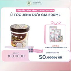 Ủ TÓC JENA DỪA GIÀ 500ml - Dưỡng ẩm sâu, làm mềm mượt, tái tạo tóc hư tổn, hương dừa tự nhiên, chăm sóc toàn diện