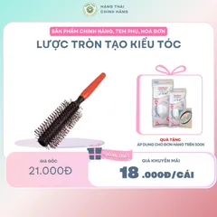 Lược tròn tạo kiểu tóc xoăn, phồng