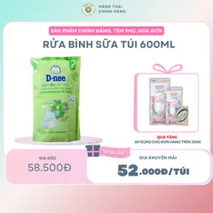 RỬA BÌNH SỮA TÚI 600ML - Bọt xà phòng mềm nhẹ dễ dàng thâm nhập vào mọi kẽ hở và tẩy sạch các vết bẩn và khử trùng