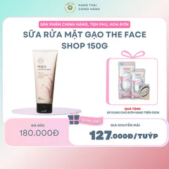 SỮA RỬA MẶT GẠO THE FACE SHOP 150g - Dưỡng da sáng mịn, làm sạch sâu, sản phẩm chăm sóc da từ The Face Shop