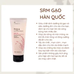 SỮA RỬA MẶT GẠO THE FACE SHOP 150g - Dưỡng da sáng mịn, làm sạch sâu, sản phẩm chăm sóc da từ The Face Shop