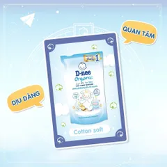 Sét 3 Túi Nước xả vải Dnee Thái Lan 550ml - hàng nội địa Thái làm mềm vải, nhiều mùi hương cho bé yêu