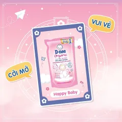 Sét 3 Túi Nước xả vải Dnee Thái Lan 550ml - hàng nội địa Thái làm mềm vải, nhiều mùi hương cho bé yêu