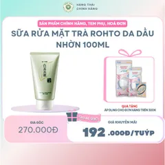 SỮA RỬA MẶT ROHTO da dầu nhờn 100ml - Làm sạch sâu, kiểm soát dầu nhờn, dưỡng da mặt mịn màng