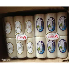 XÀ PHÒNG DÊ GẠO ( LỐC 12 BÁNH) - Dưỡng Da mềm mại, sạch sâu , giúp da mịn màng và ẩm mượt