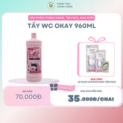 TẨY WC 960ML - Loại bỏ mọi vết bẩn, làm sạch sâu, không gây kích ứng da, sản phẩm tiện dụng và hiệu quả