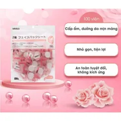 MẶT NẠ VIÊN GIẤY NÉN MINISO 100 Viên - Mặt Nạ Dưỡng Da Chất Lượng Cao