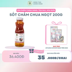 SỐT CHẤM CHUA NGỌT  - gia vị chấm, chế biến hải sản, các món nướng