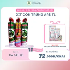 XỊT CÔN TRÙNG ARS 600 ml Thái Lan - Công thức mạnh mẽ bảo vệ cả gia đình khỏi Muỗi, gián và các côn trùng