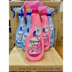 CHAI XỊT ỦI THƠM QUẦN ÁO HYGIENE Thái Lan 550ml giúp ủi thằng quần áo và giữ mùi thơm thơ suốt ngày dài