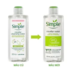 NƯỚC TẨY TRANG sạch sâu và cấp ẩm cho da Simple Micellar Water 200ml