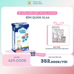Bỉm quần CHERU BABY XL46, được sản xuất theo công nghệ hiện đại và cải tiến, thấm hút nhanh, chống tràn, an toàn cho bé