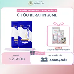 Ủ TÓC KERATIN 30ml - Phục hồi tóc khô xơ, hư tổn mạnh, dưỡng ẩm sâu, làm mềm mượt, chăm sóc tóc chuyên sâu
