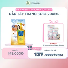 DẦU TẨY TRANG KOSE SOFTYMO CLEANSING OIL 200ml - Làm sạch sâu, loại bỏ bụi bẩn và trang điểm hiệu quả