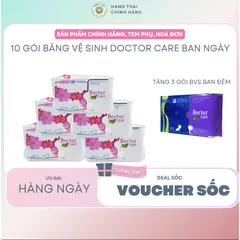 [MUA 5 TẶNG 5] Băng vệ sinh thảo dược Doctor Care ban ngày TẶNG 2 gói HÀNG NGÀY và 3 gói BAN ĐÊM