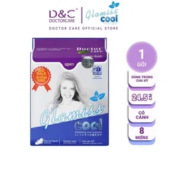[COMBO 5 GÓI] - Băng vệ sinh thảo dược GLAMISS COOL ban ngày - hương bạc hà, siêu thấm hút, khô thoáng, an toàn sử dụng 843076