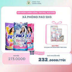 XÀ PHÒNG PAO 4.5KG - Loại bỏ các chất bụi bẩn, làm sạch quần áo, lưu hương thơm lâu ngày