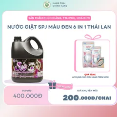 Nước giặt SPJ màu đen 6 in 1 Thái Lan