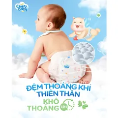 [Tặng 2 miếng dùng thử - Đủ size] Bỉm hữu cơ CheruBaby nhập khẩu Mỹ, siêu mỏng, siêu thấm, an toàn cho da bé