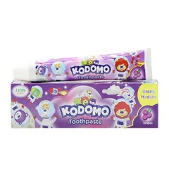 KEM ĐÁNH RĂNG TRẺ EM KODOMO 65G - Vệ sinh răng miệng, bảo vệ men răng, hương vị thơm ngon, an toàn cho bé yêu