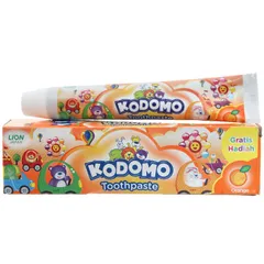 KEM ĐÁNH RĂNG TRẺ EM KODOMO 65G - Vệ sinh răng miệng, bảo vệ men răng, hương vị thơm ngon, an toàn cho bé yêu
