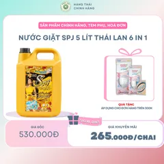 Nước giặt SPJ 5 lít Thái Lan 6 in 1 siêu thơm và lưu hương lâu