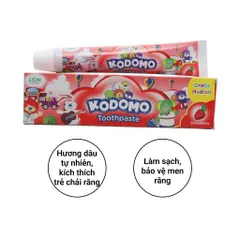 KEM ĐÁNH RĂNG TRẺ EM KODOMO 45G/65G - Vệ sinh răng miệng, bảo vệ men răng, hương vị thơm ngon, an toàn cho bé yêu