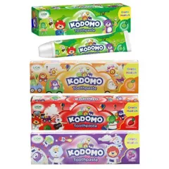 KEM ĐÁNH RĂNG TRẺ EM KODOMO 45G/65G - Vệ sinh răng miệng, bảo vệ men răng, hương vị thơm ngon, an toàn cho bé yêu