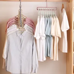 Móc treo quần áo đa năng, tiện lợi màu pastel, từ nhựa dày chắc chắn - dùng để treo đồ lót, cà vạt, thắt lưng, áo dây 843129